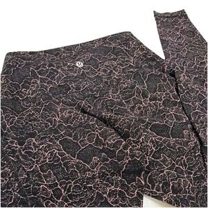 lululemon athletica Black and Pink Patterned Leggings